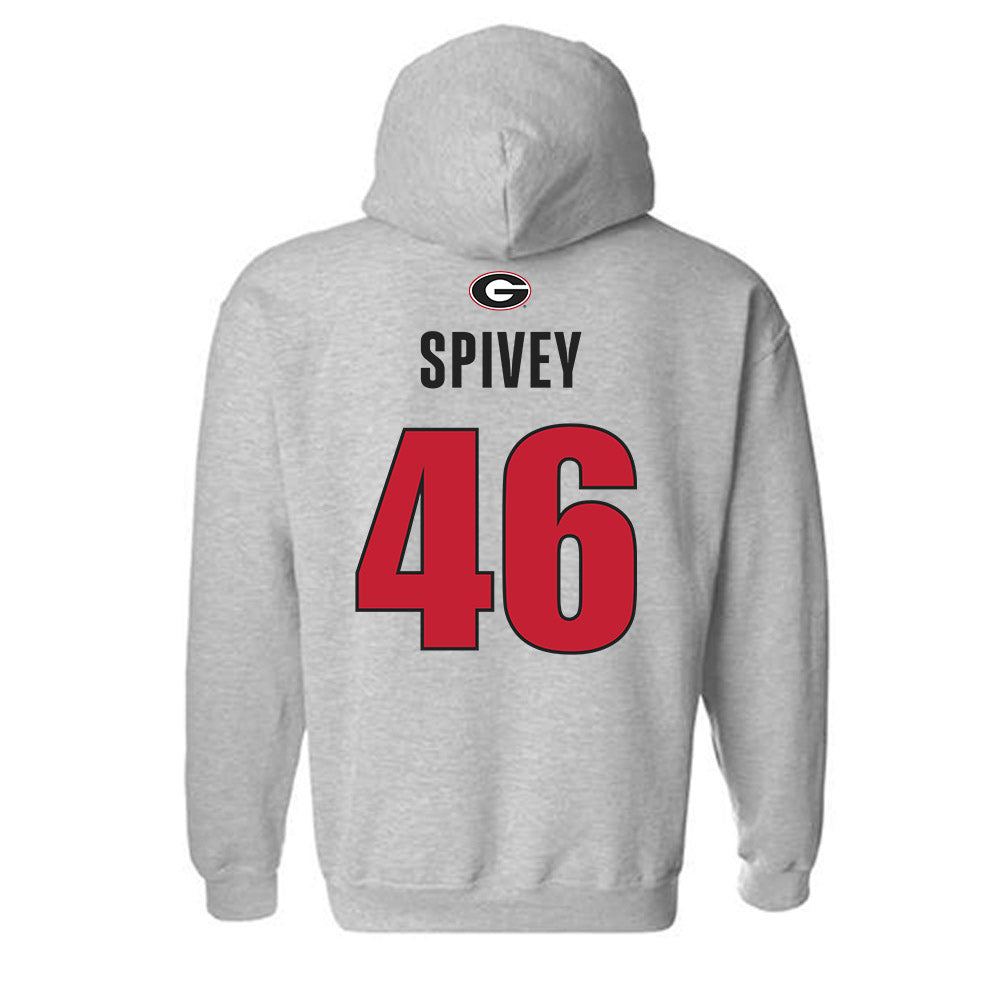 Georgia - NCAA Baseball : Logan Spivey - Classic Shersey Hooded Sweatshirt-1
