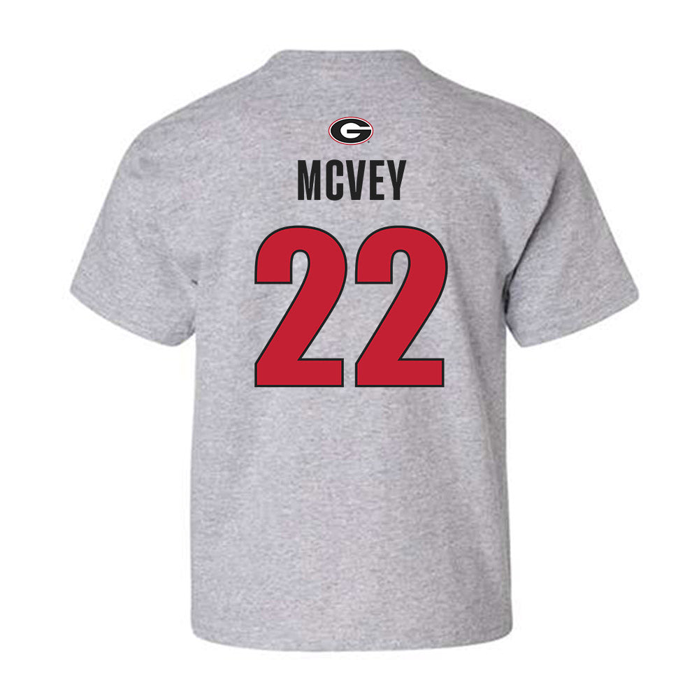 Georgia - NCAA Men's Basketball : Jackson McVey - Classic Shersey Youth T-Shirt-1