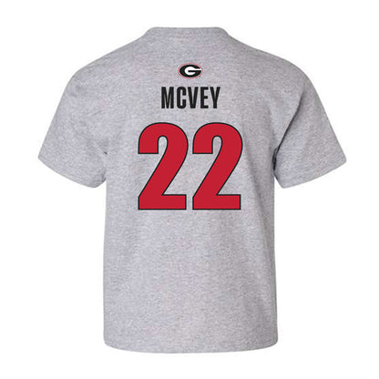 Georgia - NCAA Men's Basketball : Jackson McVey - Classic Shersey Youth T-Shirt-1