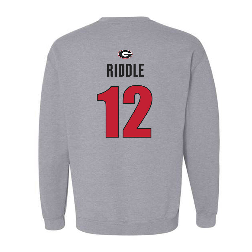 Georgia - NCAA Football : Ja Marley Riddle - Classic Shersey Crewneck Sweatshirt-1