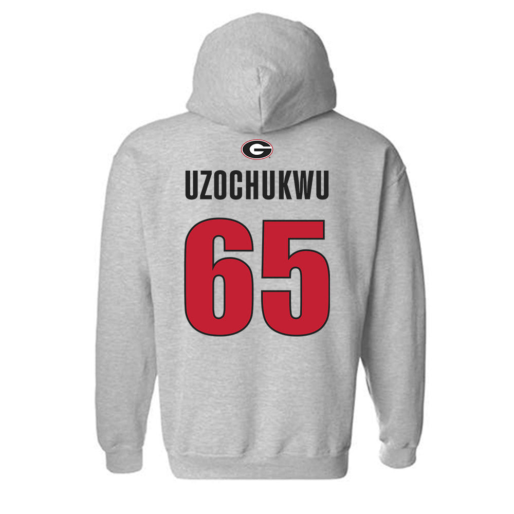 Georgia - NCAA Football : Dennis Uzochukwu - Classic Shersey Hooded Sweatshirt-1