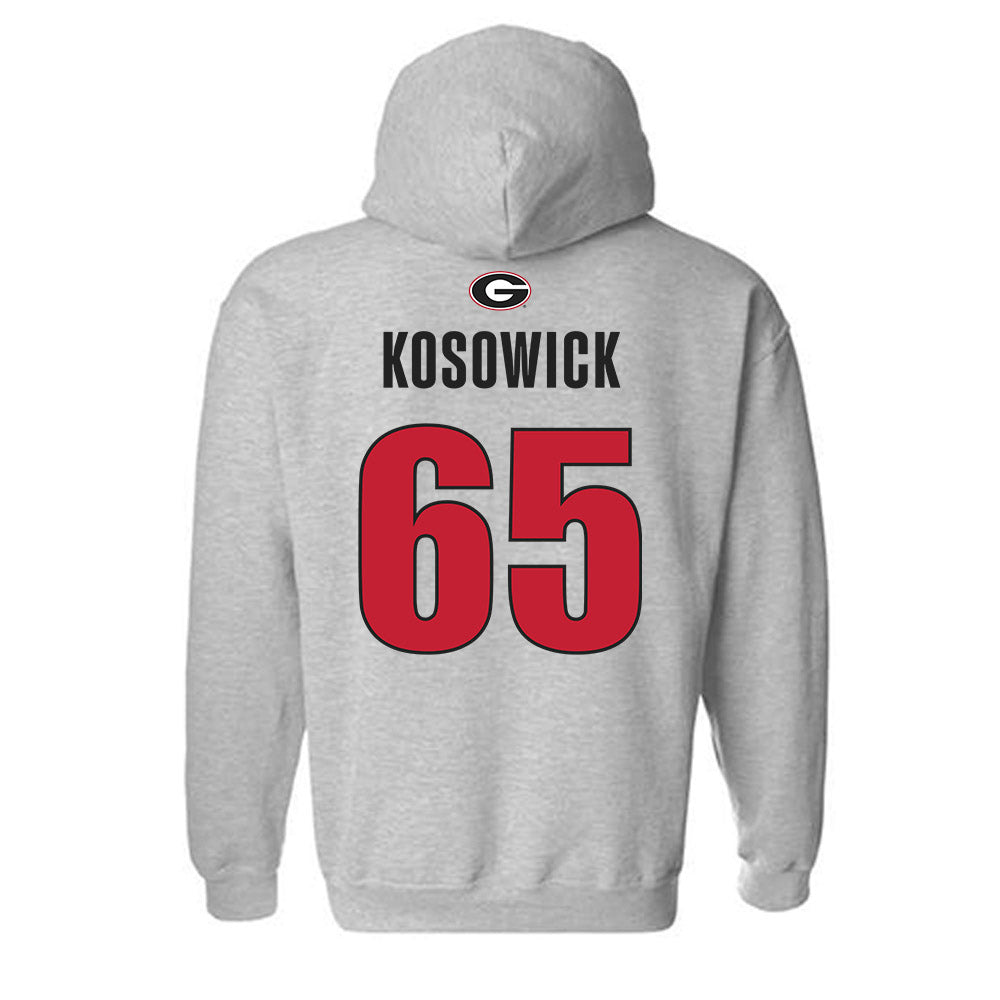 Georgia - NCAA Baseball : Mason Kosowick - Classic Shersey Hooded Sweatshirt-1