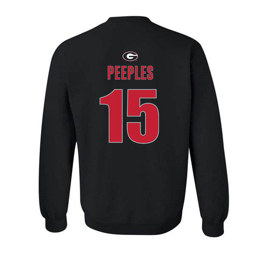Georgia - NCAA Baseball : Ty Peeples - Classic Shersey Crewneck Sweatshirt-1