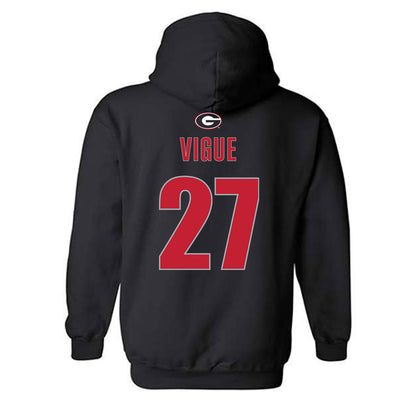 Georgia - NCAA Baseball : Dylan Vigue - Classic Shersey Hooded Sweatshirt-1