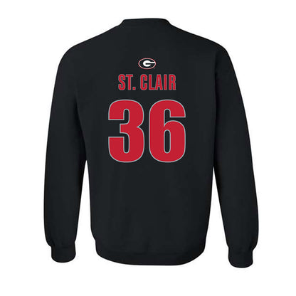 Georgia - NCAA Football : Jackson St. Clair - Classic Shersey Crewneck Sweatshirt-1