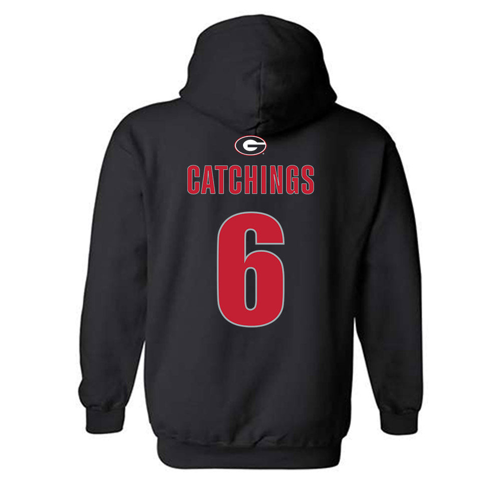 Georgia - NCAA Men's Basketball : Kanon Catchings - Classic Shersey Hooded Sweatshirt-1