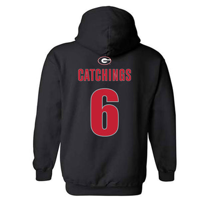 Georgia - NCAA Men's Basketball : Kanon Catchings - Classic Shersey Hooded Sweatshirt-1