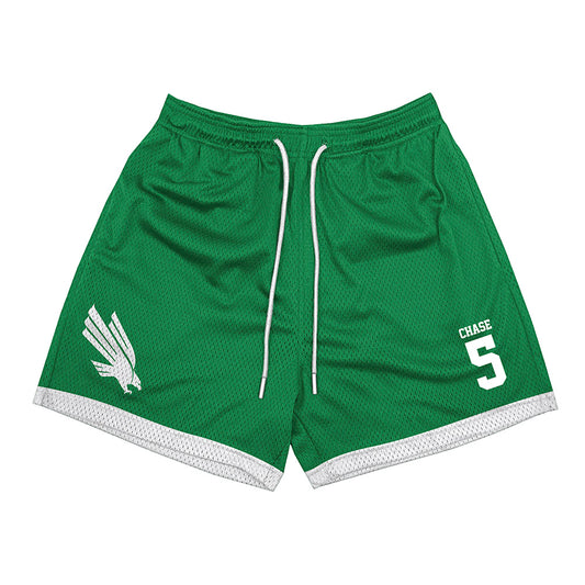 North Texas - NCAA Women's Basketball : Mekhia Chase - Green Shorts-0