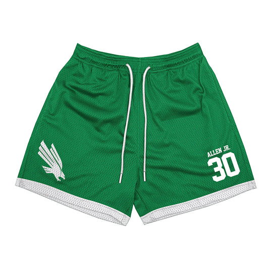 North Texas - NCAA Football : BJ Allen Jr. - Green Shorts-0