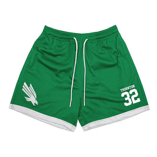 North Texas - NCAA Women's Basketball : Shelby Thornton - Green Shorts-0
