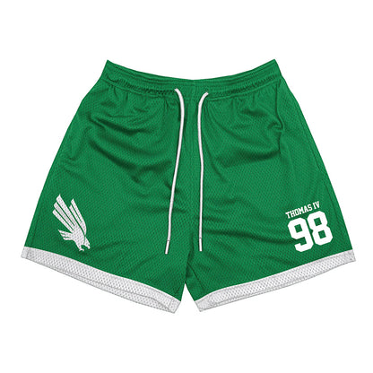 North Texas - NCAA Football : Curlee Thomas IV - Green Shorts-0