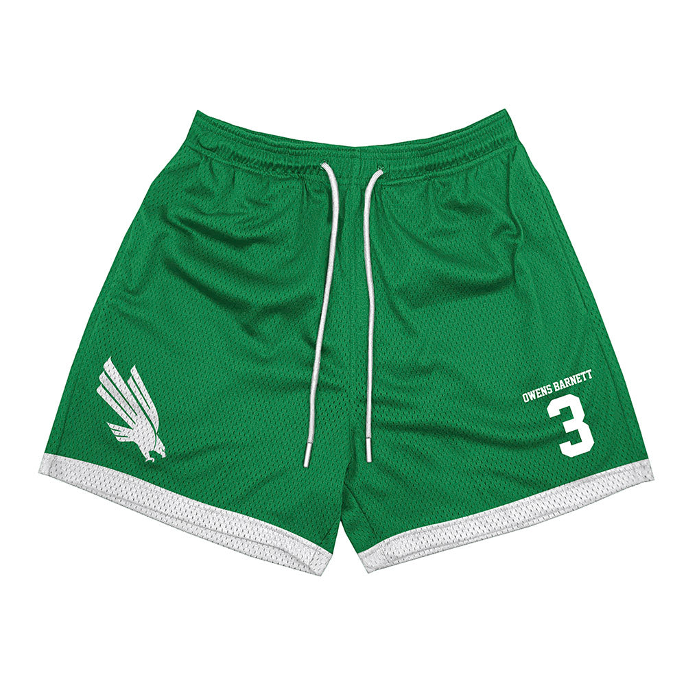 North Texas - NCAA Women's Basketball : Jazzy Owens Barnett - Green Shorts-0