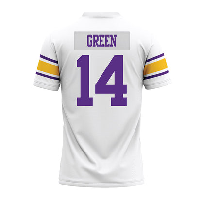 LSU - NCAA Football : Trey'Dez Green - White Premium Football Jersey-1