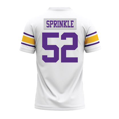 LSU - NCAA Football : Jaquan Sprinkle - White Premium Football Jersey-1