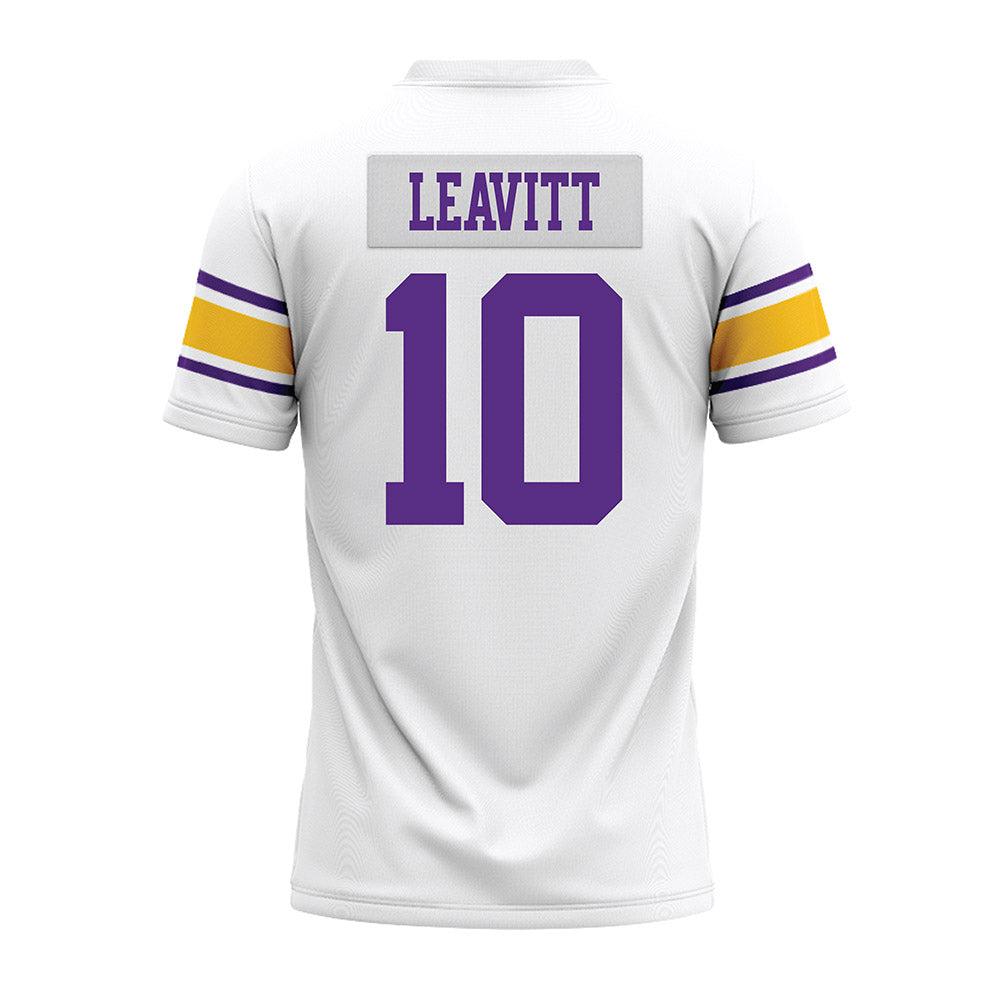 LSU - NCAA Football : Sam Leavitt - White Premium Football Jersey-1