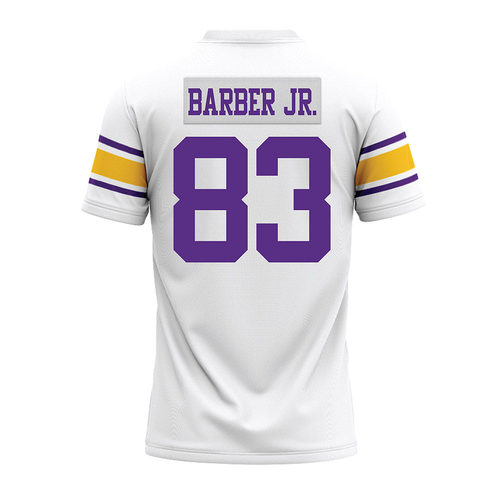LSU - NCAA Football : Corey Barber Jr. - White Premium Football Jersey-1
