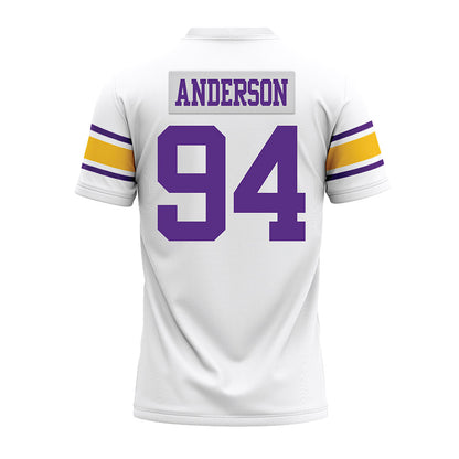 LSU - NCAA Football : Richard Anderson - White Premium Football Jersey-1