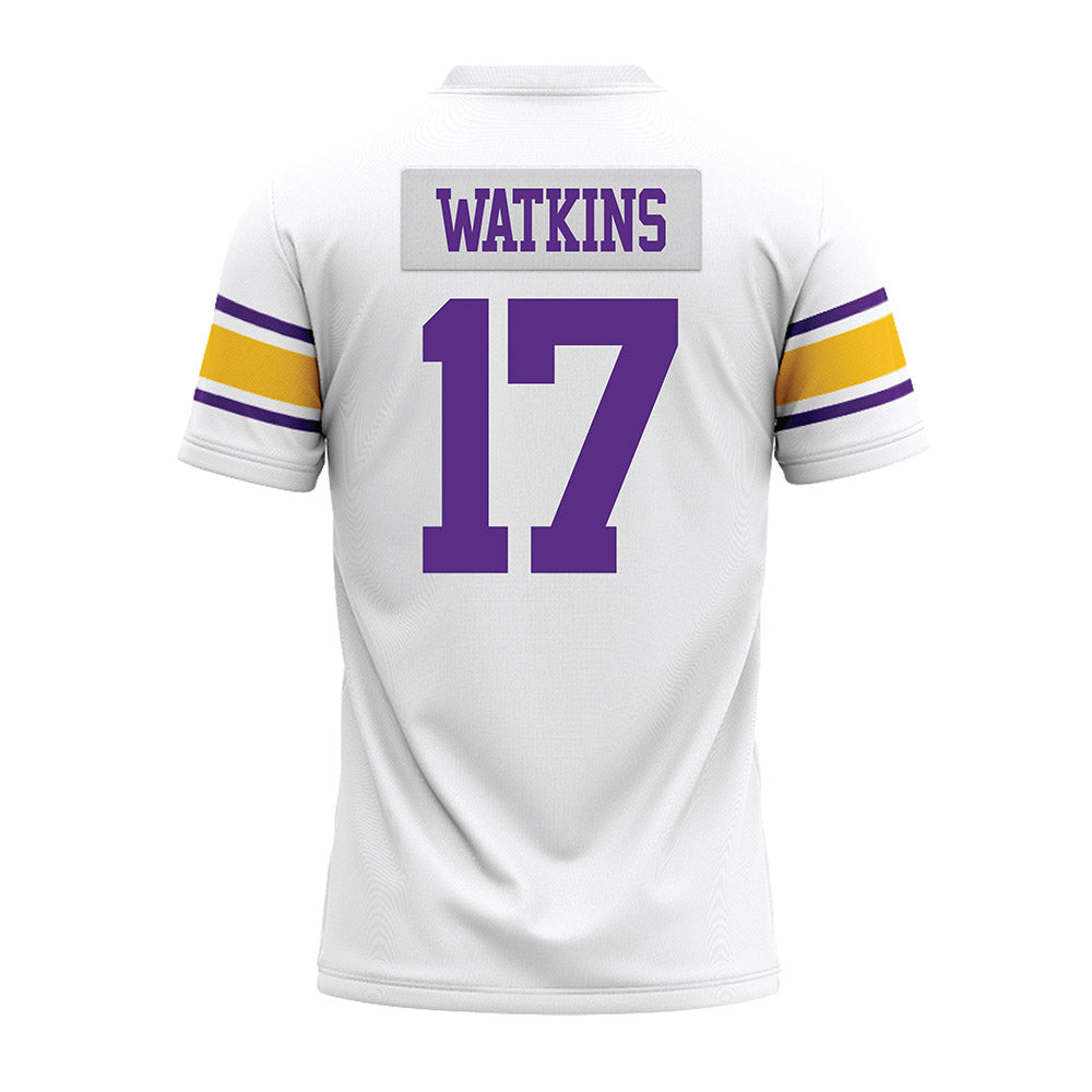 LSU - NCAA Football : Winston Watkins - White Premium Football Jersey-1