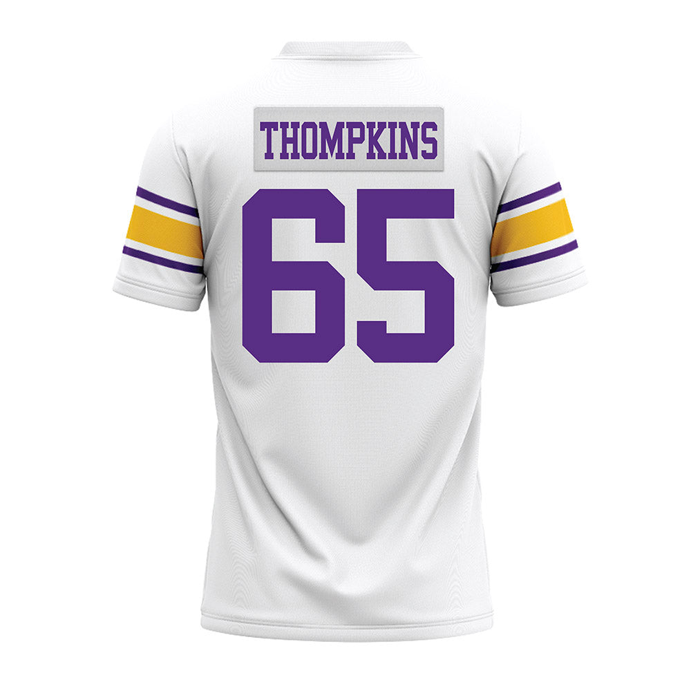 LSU - NCAA Football : Sean Thompkins - White Premium Football Jersey-1