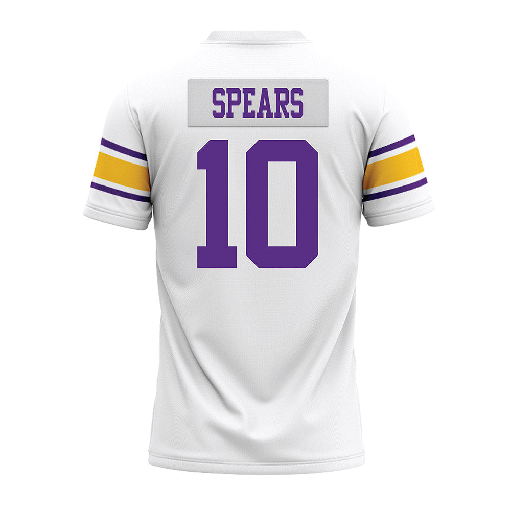 LSU - NCAA Football : Dashawn Spears - White Premium Football Jersey-1