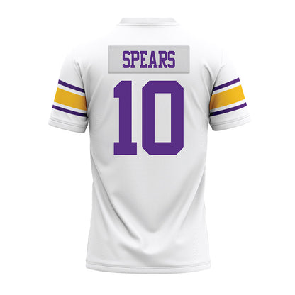 LSU - NCAA Football : Dashawn Spears - White Premium Football Jersey-1