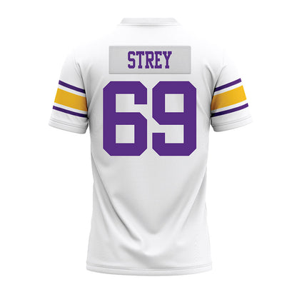 LSU - NCAA Football : Darrin Strey - White Premium Football Jersey-1