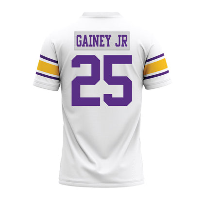 LSU - NCAA Football : Rod Gainey jr - White Premium Football Jersey-1