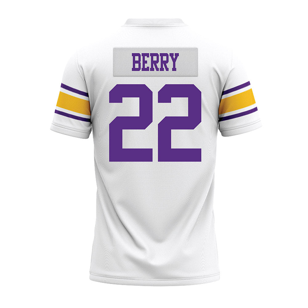 LSU - NCAA Football : Harlem Berry - White Premium Football Jersey-1