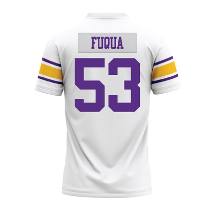 LSU - NCAA Football : Hayes Fuqua - White Premium Football Jersey-1