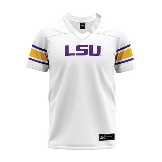 LSU - NCAA Football : Malachi Thomas - White Premium Football Jersey-0