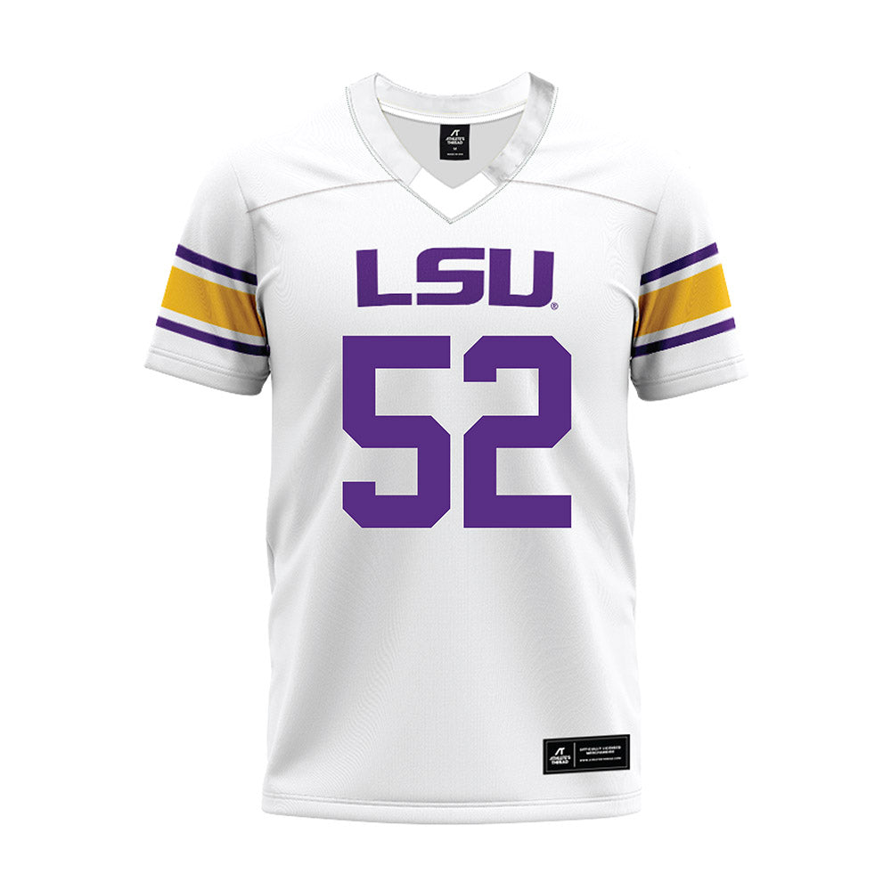 LSU - NCAA Football : Jaquan Sprinkle - White Premium Football Jersey-0