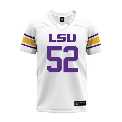 LSU - NCAA Football : Jaquan Sprinkle - White Premium Football Jersey-0
