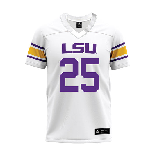 LSU - NCAA Football : Rod Gainey jr - White Premium Football Jersey-0