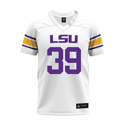 LSU - NCAA Football : Mack Mulhern - White Premium Football Jersey-0