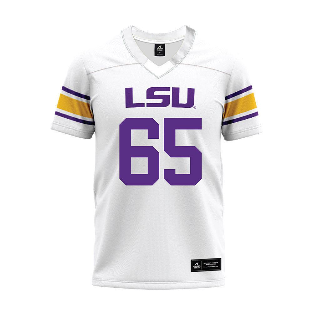 LSU - NCAA Football : Sean Thompkins - White Premium Football Jersey-0