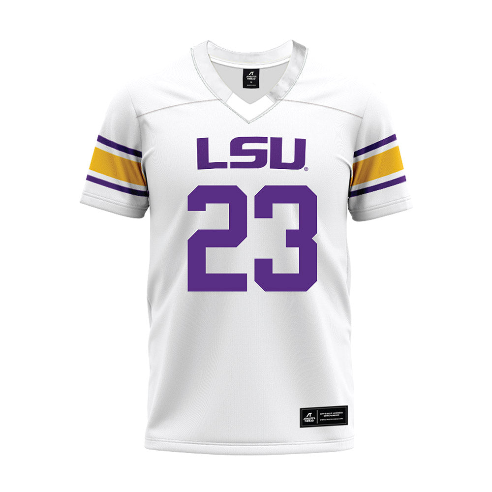 LSU - NCAA Football : Stacy Gage - White Premium Football Jersey-0