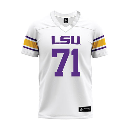 LSU - NCAA Football : Brysten Martinez - White Premium Football Jersey-0