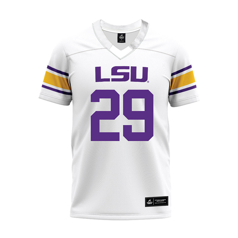 LSU - NCAA Football : Caden Durham - White Premium Football Jersey-0