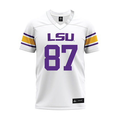 LSU - NCAA Football : JC Anderson - White Premium Football Jersey-0