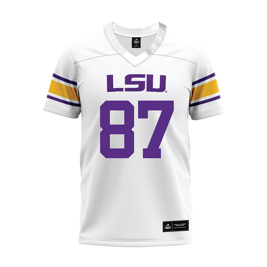 LSU - NCAA Football : JC Anderson - White Premium Football Jersey-0