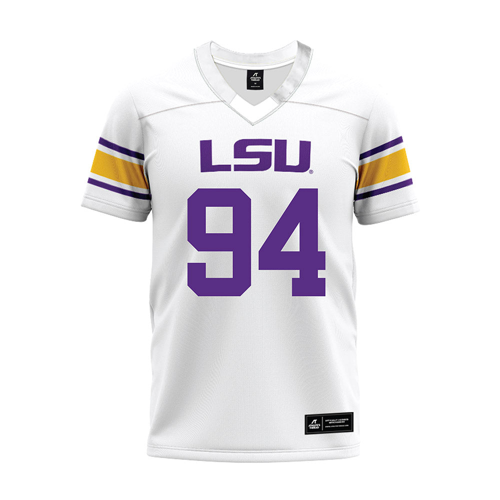 LSU - NCAA Football : Richard Anderson - White Premium Football Jersey-0