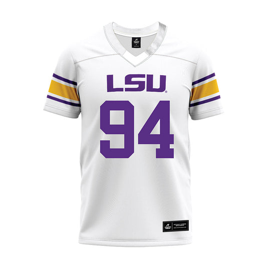 LSU - NCAA Football : Richard Anderson - White Premium Football Jersey-0