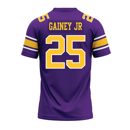 LSU - NCAA Football : Rod Gainey jr - Purple Premium Football Jersey-1