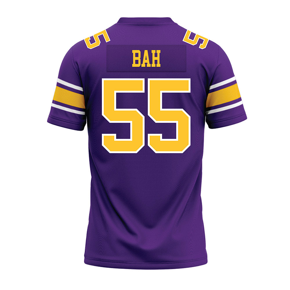 LSU - NCAA Football : Aliou Bah - Purple Premium Football Jersey-1