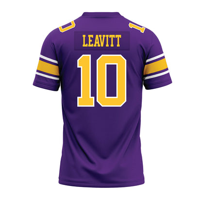 LSU - NCAA Football : Sam Leavitt - Purple Premium Football Jersey-1