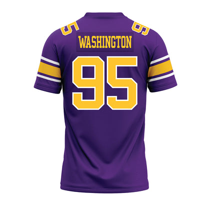 LSU - NCAA Football : Shone Washington - Purple Premium Football Jersey-1