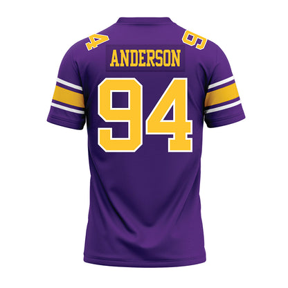LSU - NCAA Football : Richard Anderson - Purple Premium Football Jersey-1
