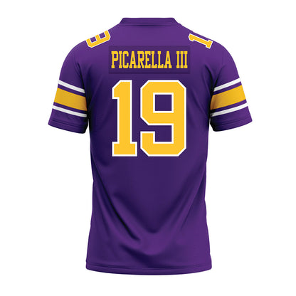 LSU - NCAA Football : Emile Picarella III - Purple Premium Football Jersey-1
