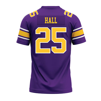 LSU - NCAA Football : Aiden Hall - Purple Premium Football Jersey-1