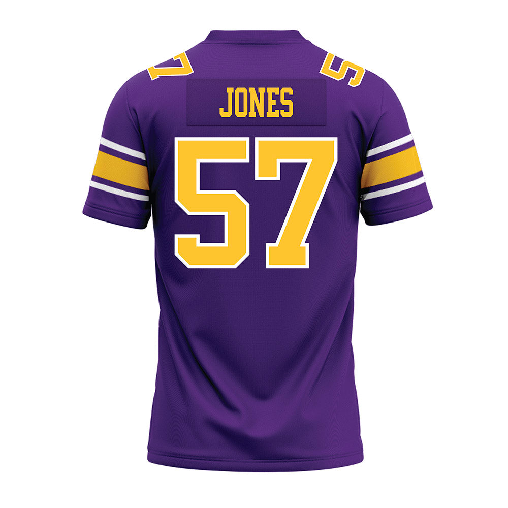 LSU - NCAA Football : Jakolby Jones - Purple Premium Football Jersey-1
